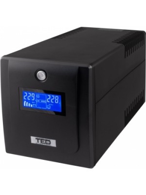 TED Electric Line Interactive, UPS cu stabilizator, 1100VA, 4 Iesiri Schuko