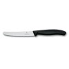 Cuțit De Bucătărie Victorinox Swiss Classic (Pentru Roșii Și Cârnați) Negru