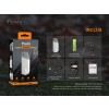 Fenix E-STAR, Lanterna Dinam, Reincarcabila USB-C, 100 Lumeni, 40 Metri