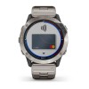 Garmin Quatix 6X Solar, Ceas Titanium
