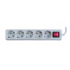TED Electric, Prelungitor 5 prize schuko + Intrerupator cablu, 3x1mm