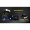 Nitecore CL10, Lanterna Clip-ON, 45 Lumeni, 15 Metri, Lumina Rosie si Albastra Secundara www.easylight.ro