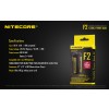 Nitecore F2, Încărcător USB Acumulatori