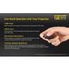 Nitecore Tube V2.0, Lanterna Breloc, Reîncărcabilă USB, Albastra, 55 Lumeni, 25 Metri