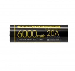 Nitecore NL2160HPi, High Drain, Acumulator 21700, Li-Ion, 6000 mAh, 20A www.easylight.ro