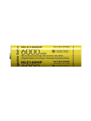 Nitecore NL2160HP, High Drain, Acumulator 21700, Li-Ion, 6000 mAh, 20A