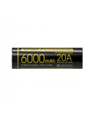 Nitecore NL2160HPi, High Drain, Acumulator 21700, Li-Ion, 6000 mAh, 20A