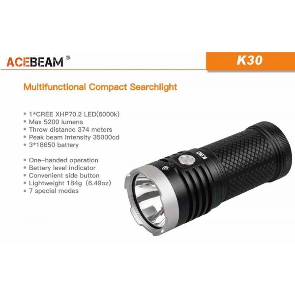 AceBeam K30, Lanternă Led