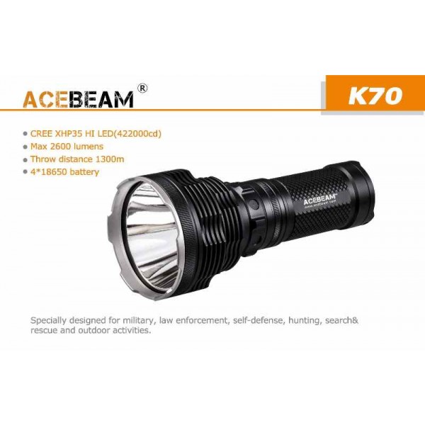 AceBeam K70, Lanternă Profesională
