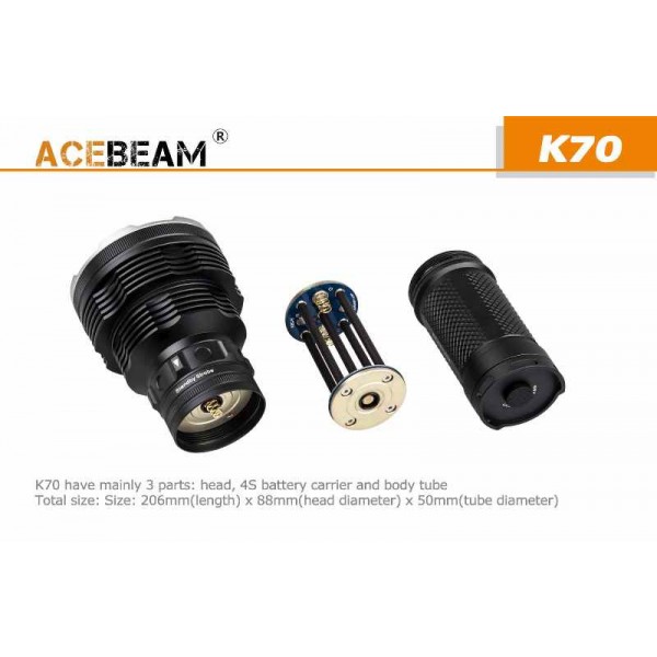 AceBeam K70, Lanternă Profesională