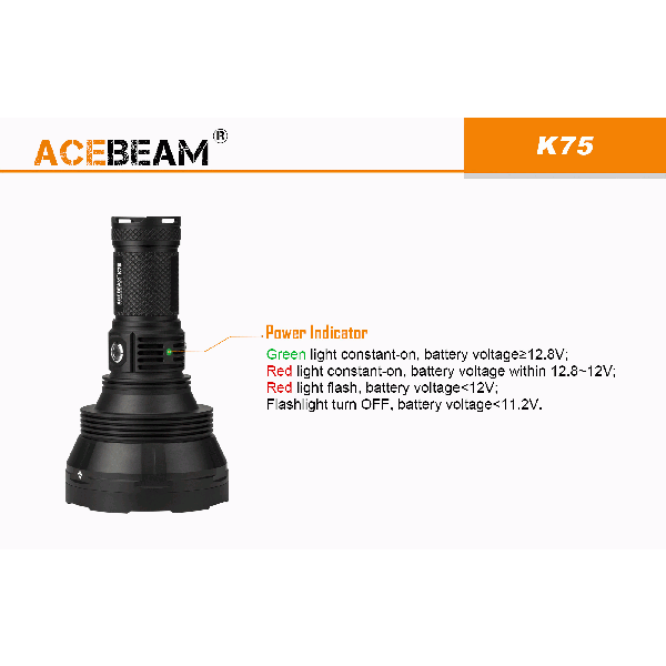 AceBeam K75, Lanterna Led 