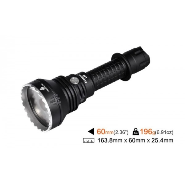 Acebeam L19, Lanternă Profesională, Reîncărcabilă USB-C, 1650 Lumeni, 1300 Metri