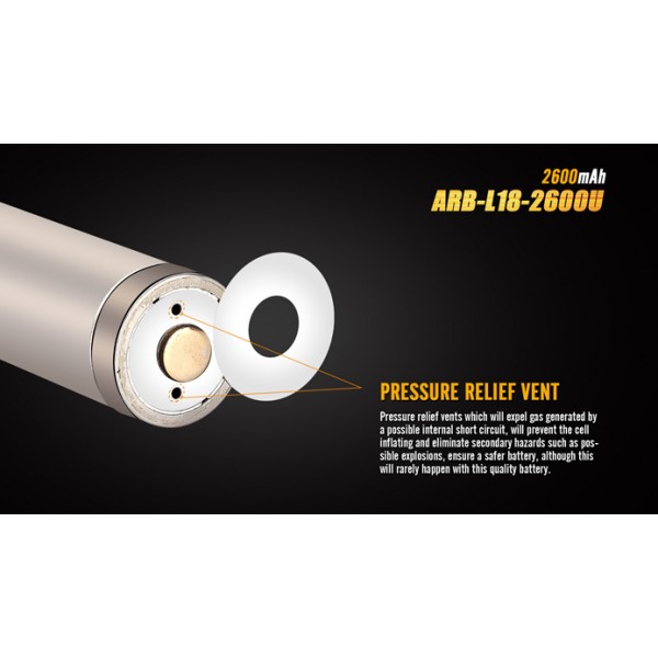 Acumulator Fenix ARB-L18 2600U 18650 1600 mAh (Cu Micro-USB) #