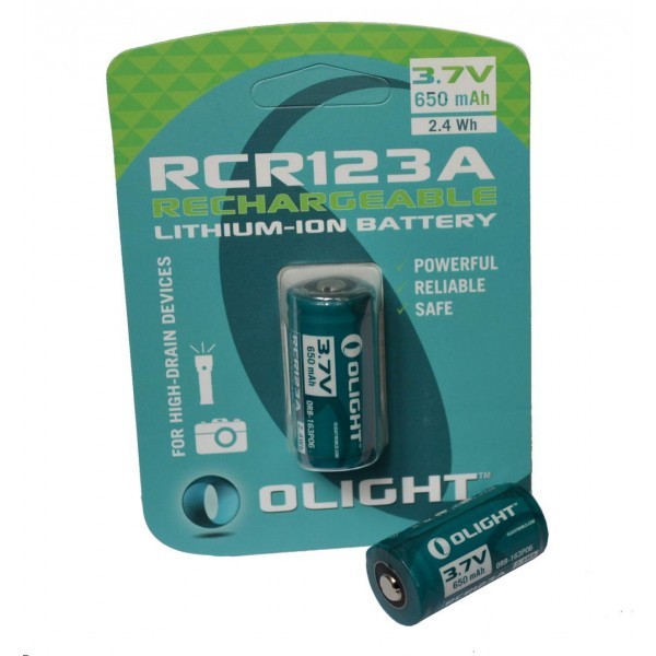 Acumulator Li-Ion 3.7 V RCR123A 650 mAh (16340) Olight