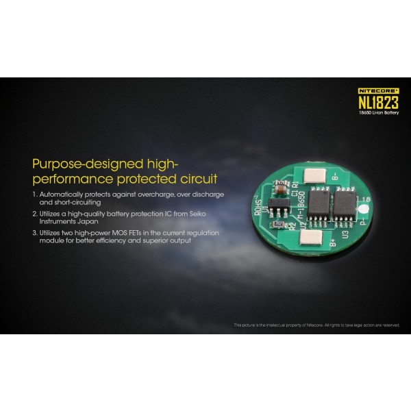 Acumulator Nitecore 18650 Li-Ion 2300 mAh NL1823