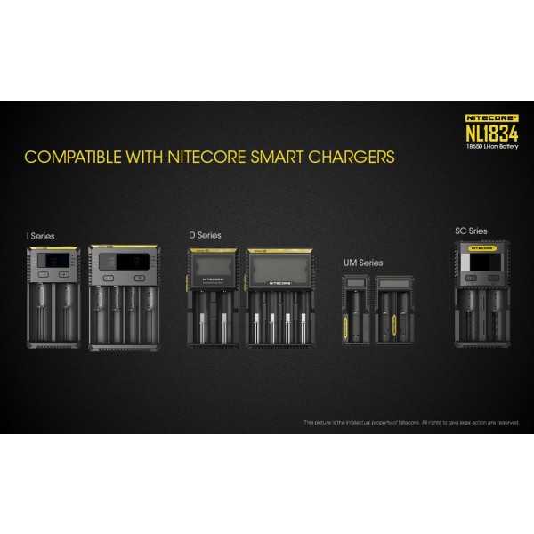 Acumulator Nitecore 18650 Li-Ion 3400 mAh NL1834 cu PCB