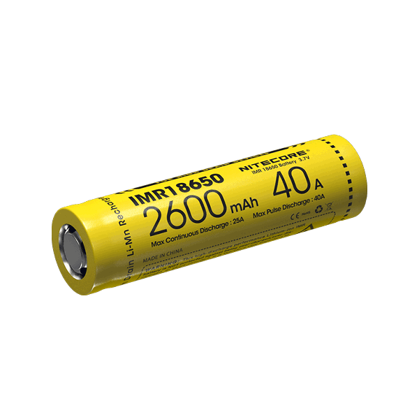 Acumulator Nitecore IMR18650 Li-Ion 2600 mAh 40A cu PCB