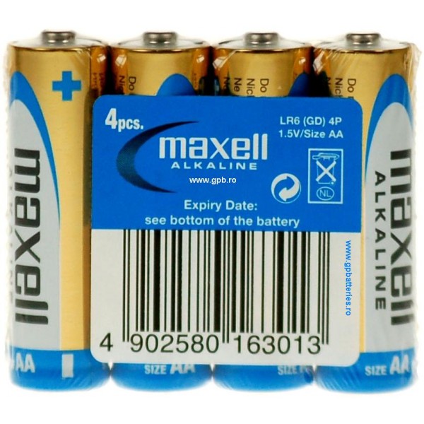 Baterii AA Alcaline LR6 Maxell