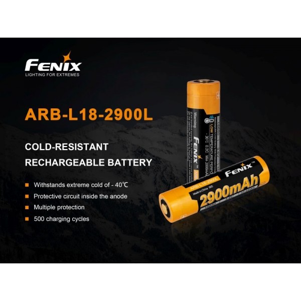 Fenix ARB-L 18-2900L, Acumulator 18650 2900mAh