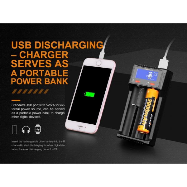 Fenix ARE-D2, Încărcător Universal Inteligent, 2 Canale Încărcare