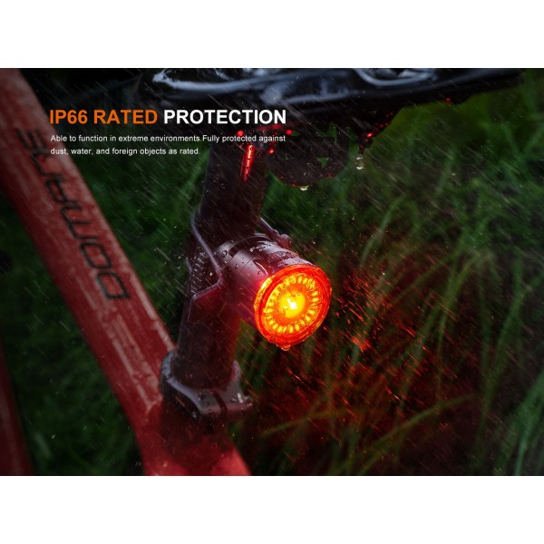 Fenix BC06R, Stop Bicicleta, Reincarcabila USB-C, 90 Lumeni, 100 Metri www.easylight.ro