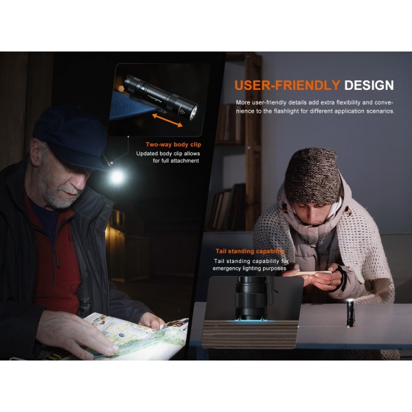 Fenix E12 V3.0, Lanterna EDC, 200 Lumeni, 78 Metri www.easylight.ro