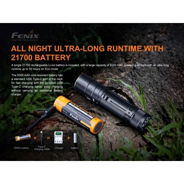 Fenix E35 V3.0, Lanternă Reîncărcabilă USB-C, 3000 Lumeni, 240 Metri