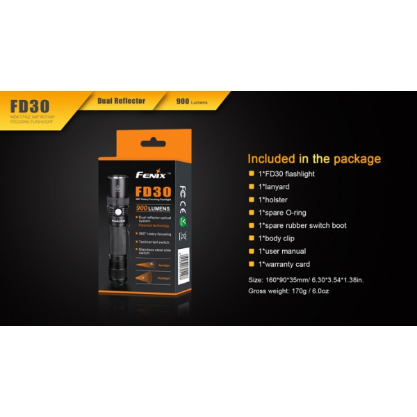 Fenix FD30 Lanterna LED cu focalizare