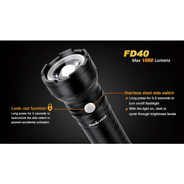 Fenix FD40, lanternă cu focus reglabil