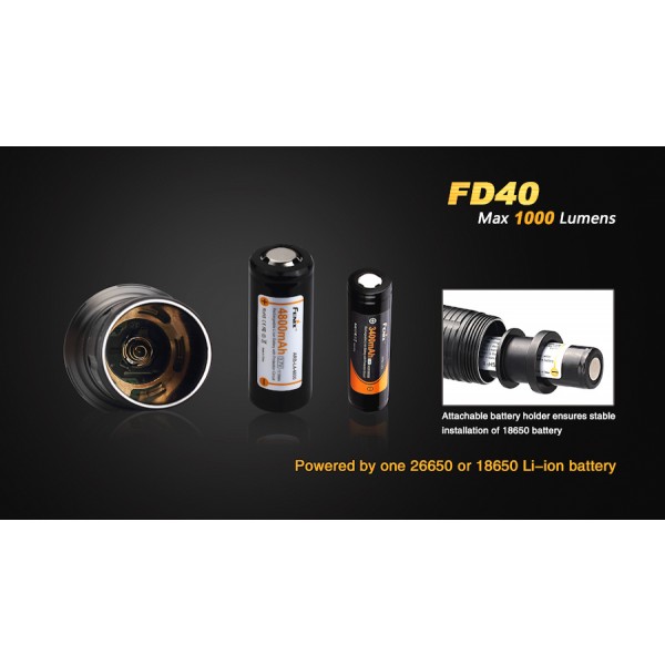 Fenix FD40, lanternă cu focus reglabil