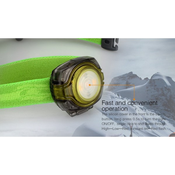 Fenix HL05 (Lanternă LED Frontală, Roșie)