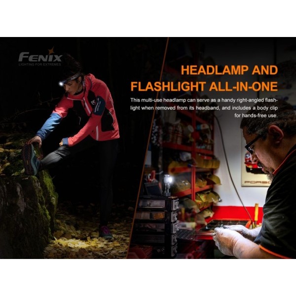 Fenix HM50R V2.0, Lanternă Frontală, Reîncărcabilă USB-C, 700 Lumeni, 115 Metri