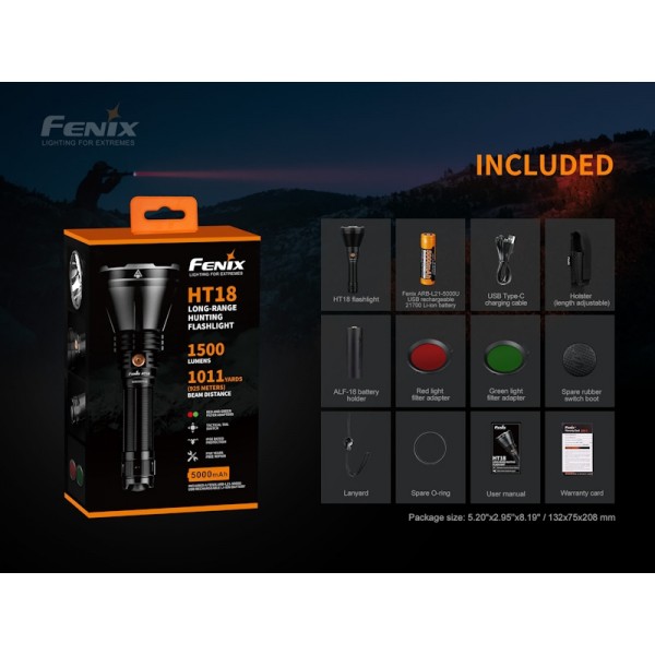 Fenix HT18, Lanterna Led 
