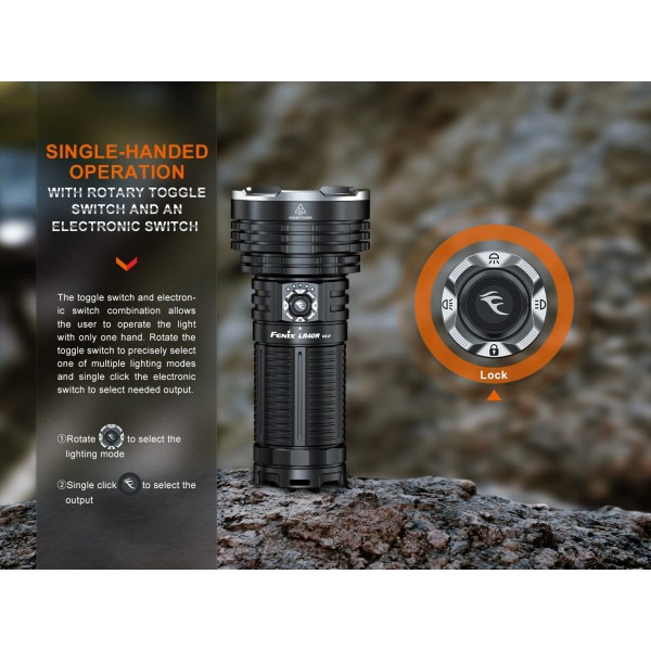 Fenix LR40R V2.0, Lanternă Profesională, Reincarcabila USB-C, 15000 Lumeni, 900 Metri