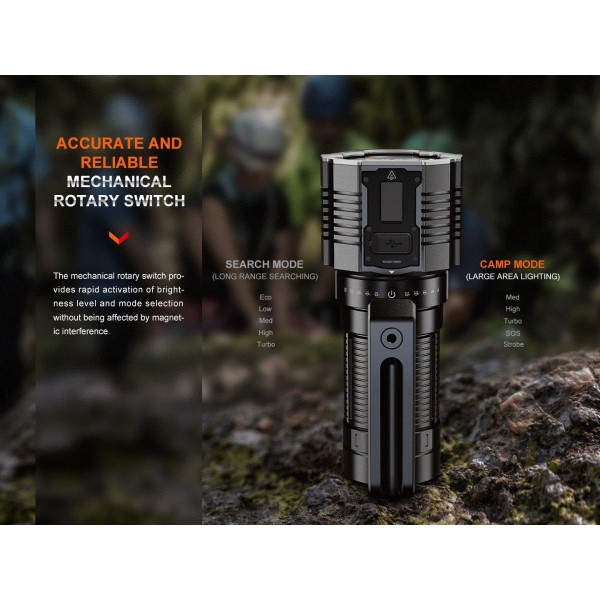 Fenix LR60R, Lanternă Profesională, Reîncărcabilă USB-C, 21000 Lumeni, 1085 Metri