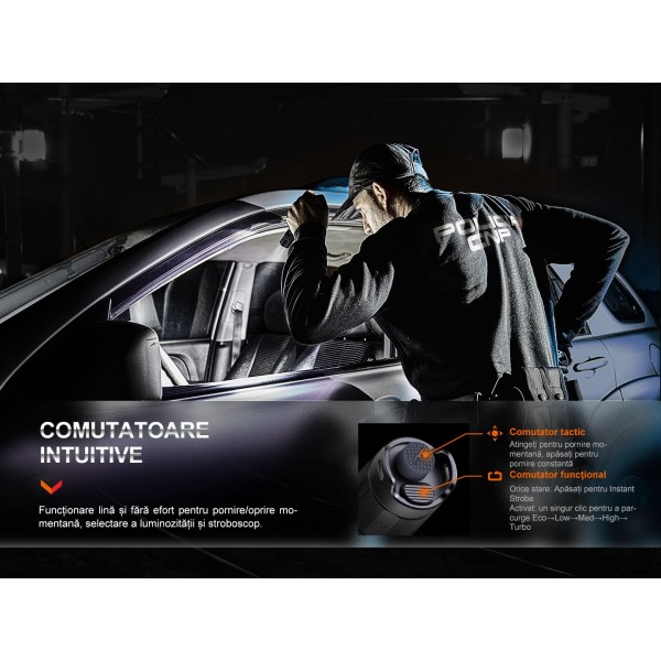 Fenix PD35R, Lanterna Profesionala, Reincarcabila USB-C, 1700 Lumeni, 353 Metri
