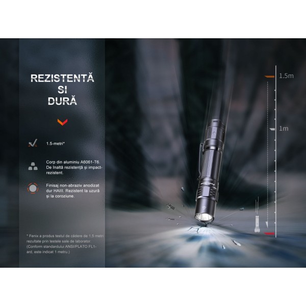Fenix PD35R, Lanterna Profesionala, Reincarcabila USB-C, 1700 Lumeni, 353 Metri