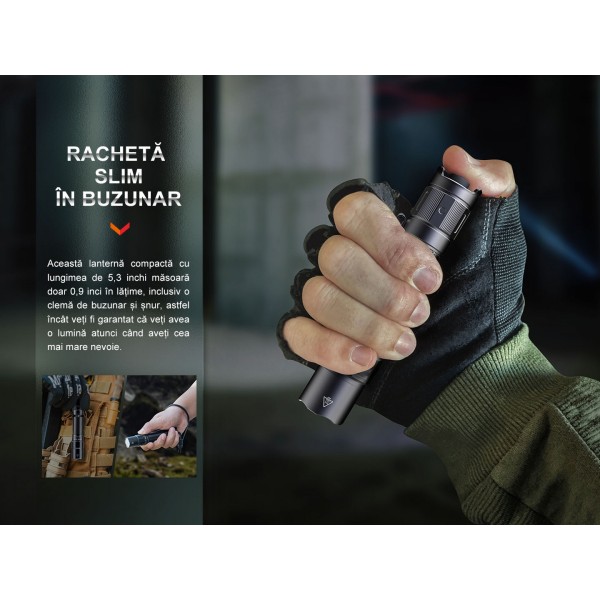 Fenix PD35R, Lanterna Profesionala, Reincarcabila USB-C, 1700 Lumeni, 353 Metri