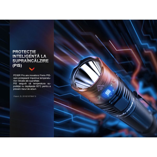 Fenix PD36R PRO, Lanterna Profesionala, Reincarcabila USB-C, 2800 Lumeni, 380 Metri
