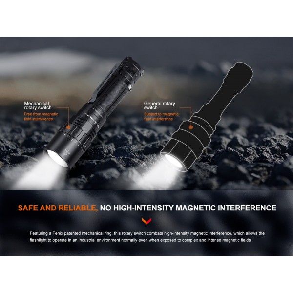 Fenix PD40R V3.0, Lanternă Profesionala, Reîncărcabilă USB-C, 3000 Lumeni, 500 Metri