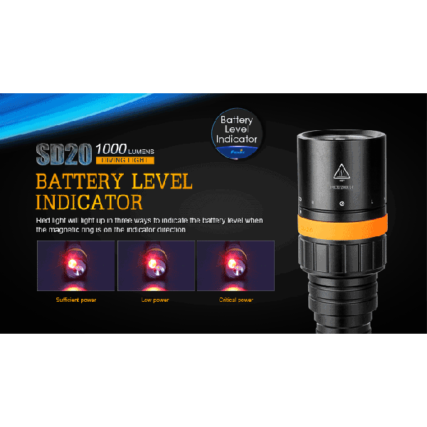 Fenix SD20  (Lanterna Pentru Scufundari) 