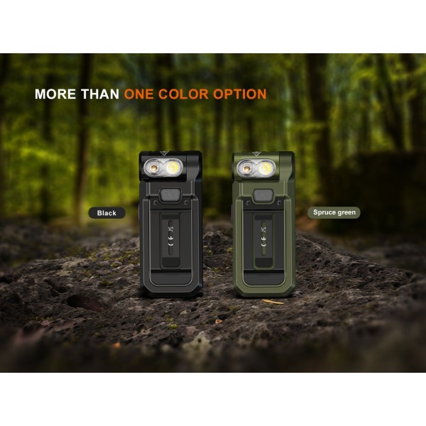 Fenix SW05R-UV, Lanterna Clip-on, Reincarcabila USB-C, 150 Lumeni, 39 Metri, Lumina UV Secundara www.easylight.ro