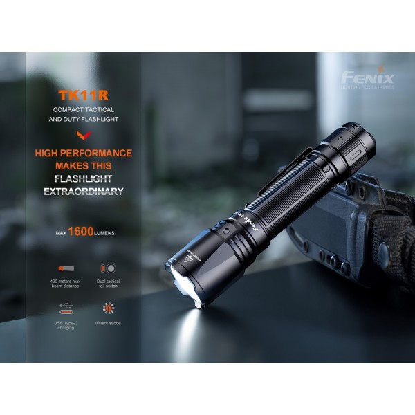 Fenix TK11R, Lanternă Profesionala, Reincarcabila USB-C, 1600 Lumeni, 420 Metr