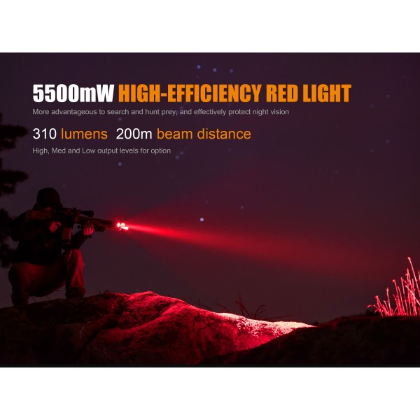 Fenix TK25, Led Rosu, Lanterna Led