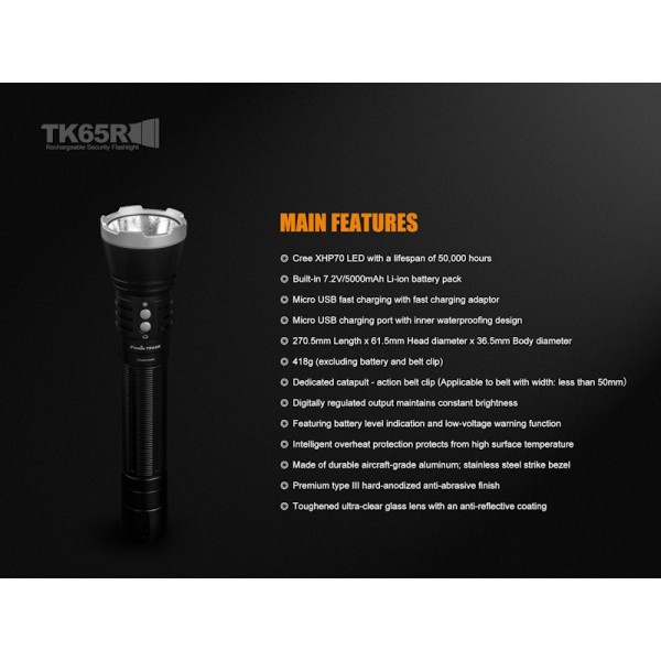 Fenix TK65R, Lanterna Led
