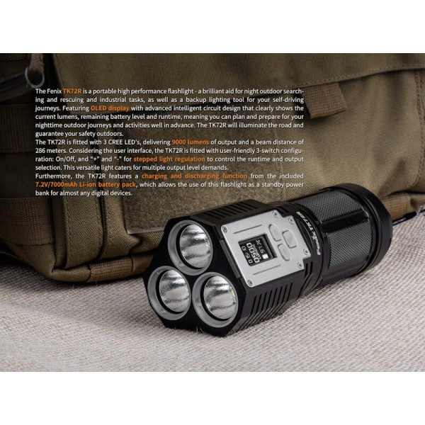 Fenix TK72R, Lanterna Reincarcabila