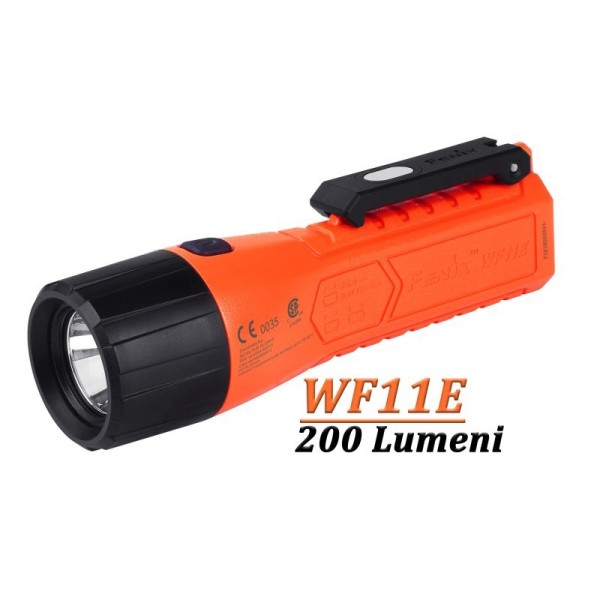 Fenix WF11E, Lanternă ATEX, Zona 0/1/2, 200 Lumeni, 185 Metri