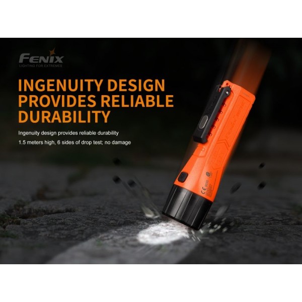 Fenix WF11E, Lanternă ATEX, Zona 0/1/2, 200 Lumeni, 185 Metri