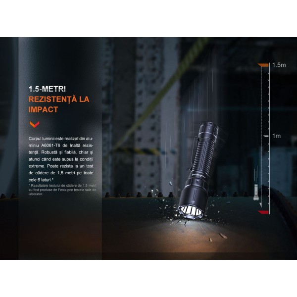 Fenix WF26R, Lanterna Profesionala, Reincărcabila, 3000 Lumeni, 450 Metri