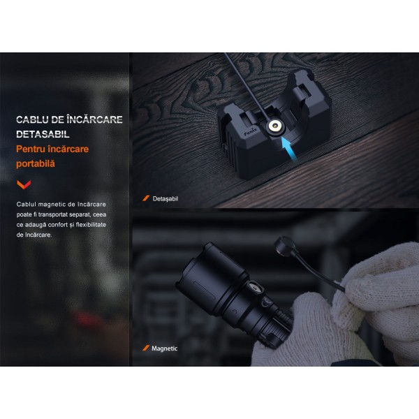 Fenix WF26R, Lanterna Profesionala, Reincărcabila, 3000 Lumeni, 450 Metri